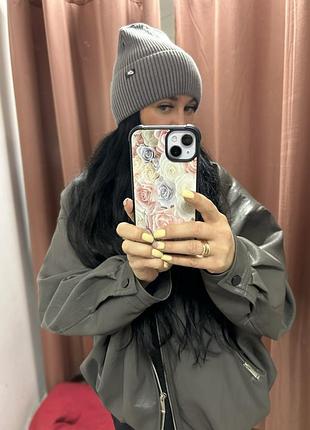 Шапка вязка 🩶🖤 5