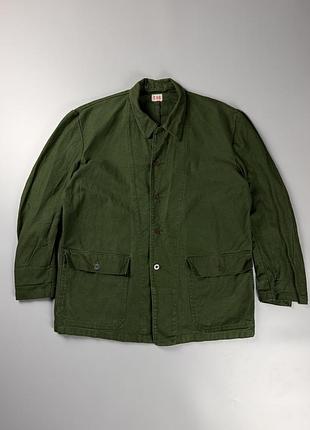 Вінтажна робоча куртка китель military surplus workwear оливковий l xl