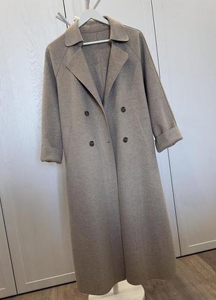 Пальто без підкладки бежеве one size 3