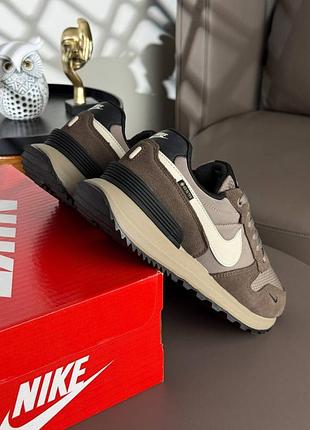 Nike phoenix waffle gtx brown beige black