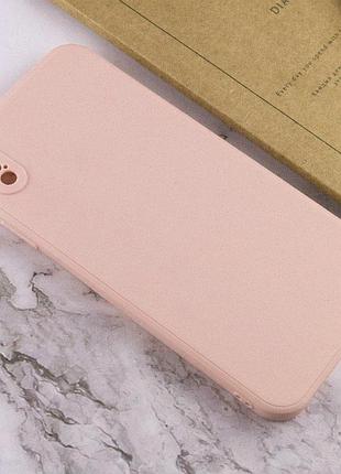 Силиконовый чехол candy full camera для apple iphone xs max (6.5") розовый / pink sand 4