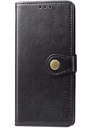 Кожаный чехол-книжка getman gallant (pu) для zte blade v40 vita черный