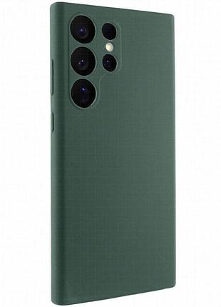 Чехол silicone cover lakshmi full camera (aaa) для samsung galaxy s24 ultra зеленый / cyprus green