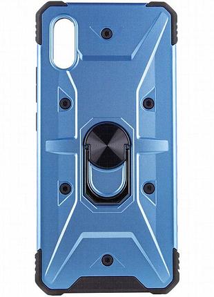 Ударопрочный чехол pathfinder ring для xiaomi redmi 9a голубой / light blue