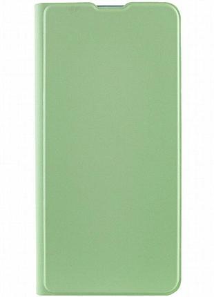 Кожаный чехол-книжка getman elegant (pu) для motorola moto g32 мятный