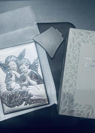 Ікона срібна 10*14 silver canvas 6
