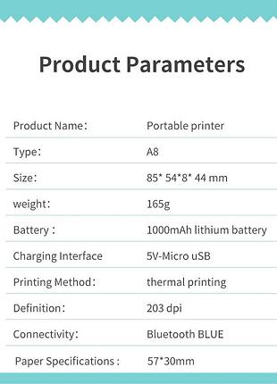 Дитячий термопринтер cat printer pink, bluetooth, зп type-c 2
