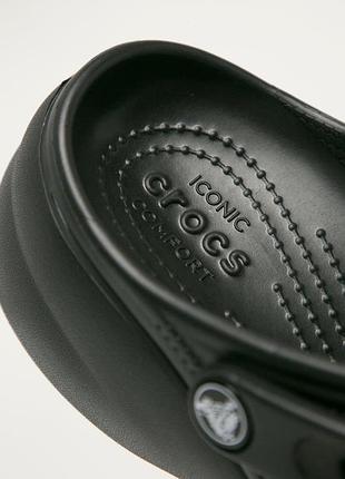 Сабо жіночі crocs на платформі чорні 8