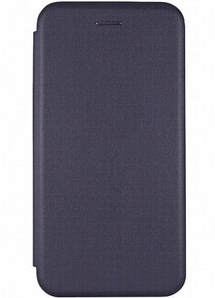 Кожаный чехол-книжка classy для xiaomi redmi a3 темно-синий