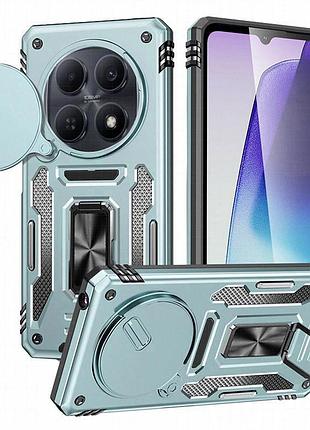 Ударопрочный чехол camshield army ring для xiaomi redmi note 15 (eu) / poco m8 5g зеленый / light green
