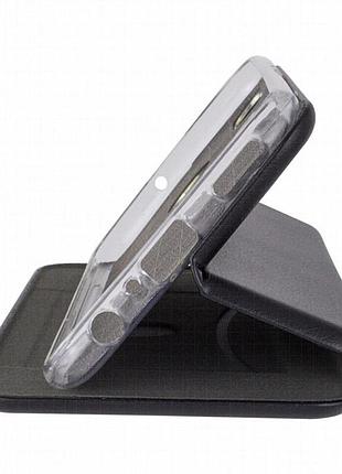 Кожаный чехол-книжка classy для xiaomi redmi note 8 / note 8 2021 черный 2