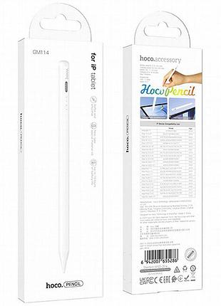 Стилус hoco gm114 smart active pad dedicated capacitive pen for ipad white 4