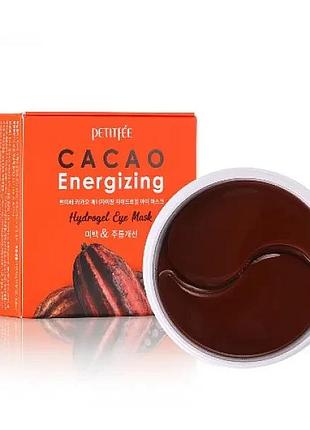 Гідрогелеві тонізуючі патчі з екстрактом какао petitfee cacao energizing hydrogel eye mask