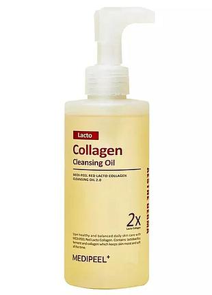 Обновлённое гидрофильное масло с пробиотиками medi-peel red lacto collagen cleansing oil 2.0