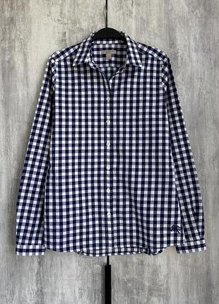 Бавовняна сорочка в клітинку burberry хлопковая рубашка хлопок