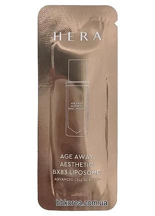 Антивозрастная сыворотка с коллагеном пробник hera age away aesthetic bx83 liposome