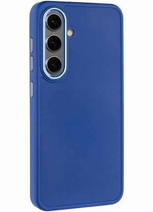 Tpu чехол bonbon metal style для samsung galaxy s23 синий / denim blue