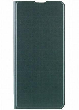 Кожаный чехол-книжка getman elegant (pu) для tecno camon 19 зеленый