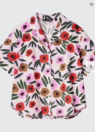 Uniglo  marimekko  рубашка 3