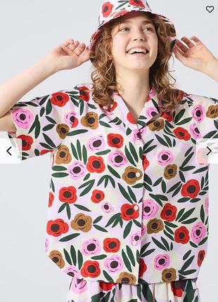 Uniglo  marimekko  рубашка