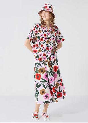Uniglo  marimekko  рубашка 2