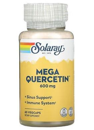 Solarary mega quercetin 600 mg 60 капсул