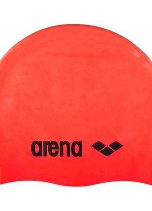 Шапка для плавания arena classic silicone розовый уни osfm