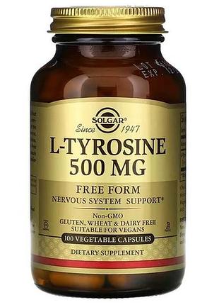 Solgar l-tyrosine 500 mg 100 капсул