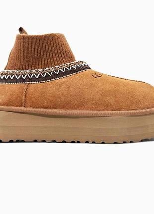 Ugg tasman platform sock chestnut