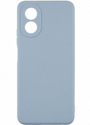 Силиконовый чехол candy full camera для oppo a78 4g серый / smoky gray