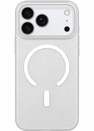 Чехол pc matte color with magnetic fit для apple iphone 16 (6.1") white