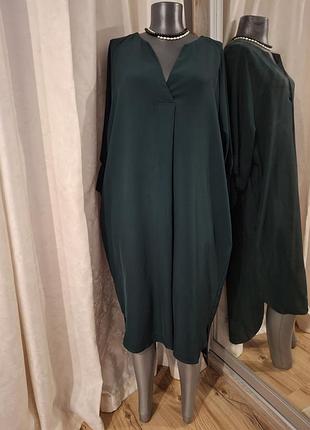 Асиметричне з кишенями плаття 👗 сорочка великого розміру