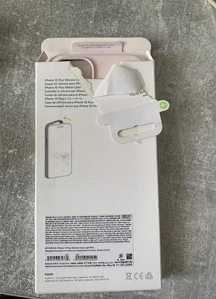 Чохол apple для iphone 15 plus рожевий 2