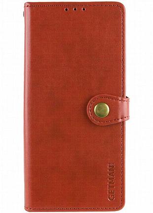 Кожаный чехол-книжка getman gallant (pu) для zte nubia v60 красный