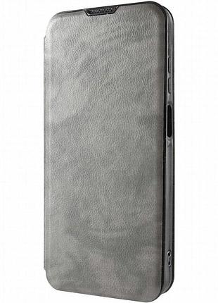 Кожаный чехол-книжка belora для xiaomi redmi note 9s / note 9 pro / note 9 pro max gray
