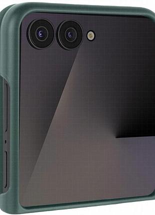 Чехол foldables silicone cover lakshmi (aaa) для motorola razr 50 зеленый / cyprus green