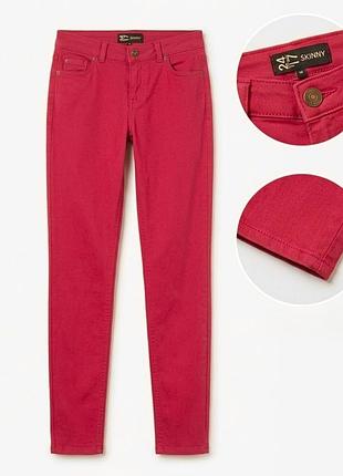 Женские красные брюки брюки скинни authentic denim