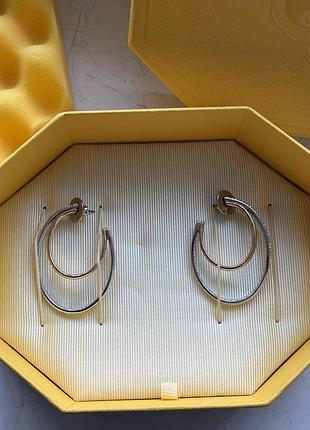 Сережки жіночі swarovski золотисті