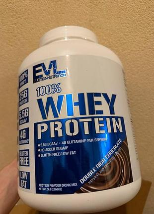 Evlution nutrition 100% whey protein 2.268 кг шоколад