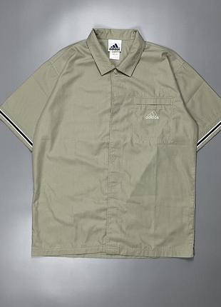 Чоловіча сорочка adidas classic button-up 2001, хакі, розмір s-m