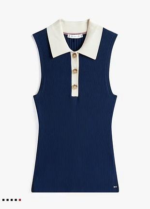 Джемпн-поло без рукавів tommy hilfiger