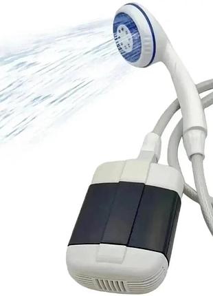 Душ портативный, кемпинговый с помпой на аккумуляторе usb travel shower 2200 маг
