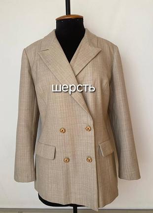 Вінтажний вовняний піджак creazione marinella (made in italy), 100% шерсть, р. 38 (м)