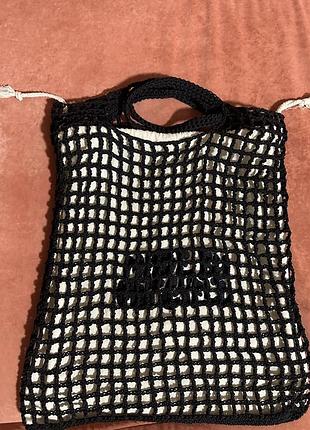 Сітка чорна сумка в стилі prada 5