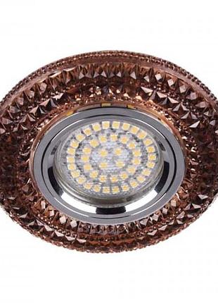 Вбудований світильник feron cd877 з led-підсвіткою чайний