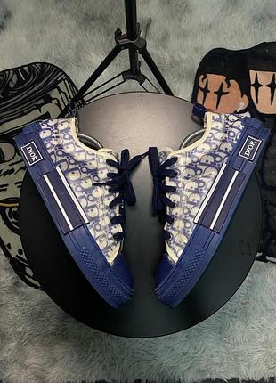 Кросівки dior b23 low «oblique blue», чоловічі, розмір 43