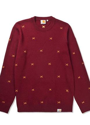 Трикотажный мужской свитер в принт от carhartt