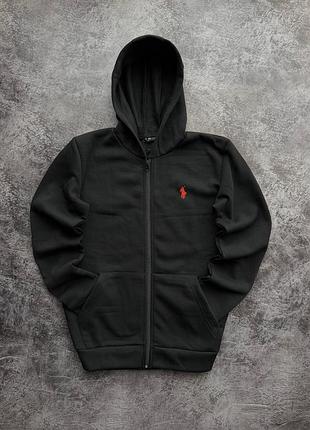 Чоловіче худі polo ralph lauren на блискавці, чорне