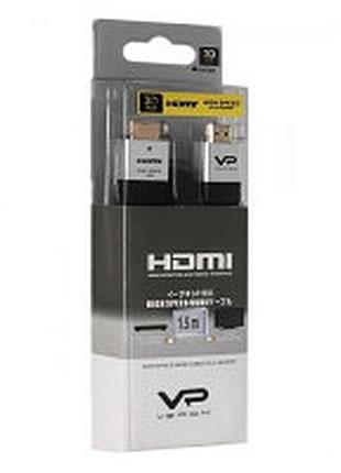 Кабель разъем hdmi cable veron (1.5m) black