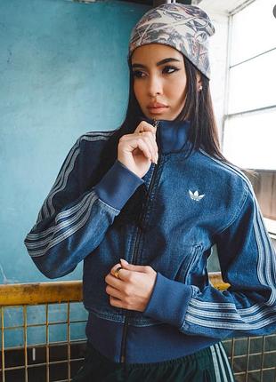 Джинсова стильна куртка adidas originals firebird розмір s